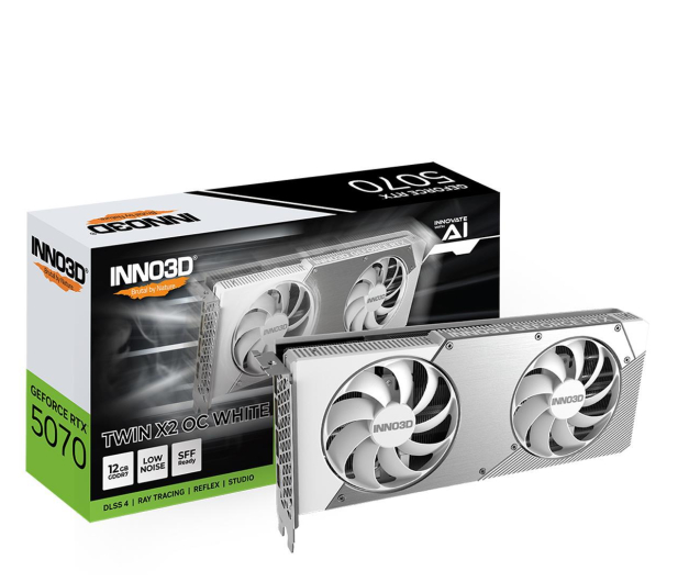 INNO3D GeForce RTX 5070 Twin X2 OC White 12GB GDDR7 DLSS4 - 1319114 - zdjęcie